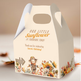 Kleine Sonnenblume Fall Geburtstag Geschenkschachtel