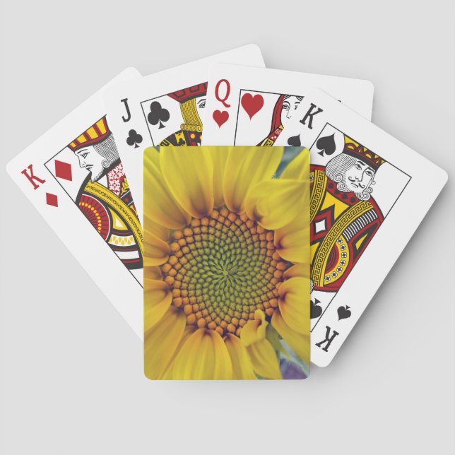 Kleine Sonnenblume Spielkarten (Rückseite)