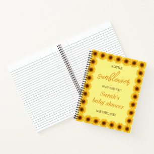 Kleine Sonnenblumendusche Notizbuch