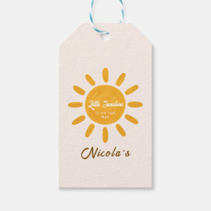Kleine Sonnenschein-Baby-Party Geschenkanhänger