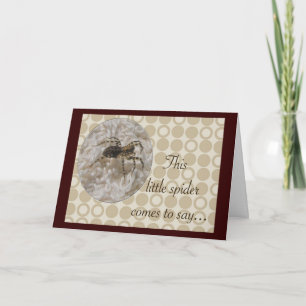 Kleine Spider Geburtstagskarte Karte