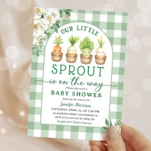 Kleine Spross-Baby-Party Grün Geschlechtsneutral