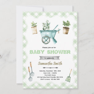 Kleine Sprossen-Garten-Baby-Shower-Einladung Einladung