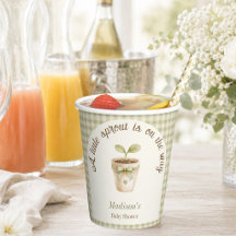 Kleine Sprossen-Sage-Grün-Botanische-Baby-Party