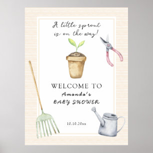 Kleine Sprout Baby Dusche Poster