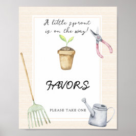 Kleine Sprout Baby Duschfavoriten Poster
