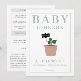 Kleine Sprout-Packet-Gender-Enthüllung lädt ein Einladung