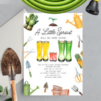 Kleine Sprout Red Rain Boots Gartenarbeit