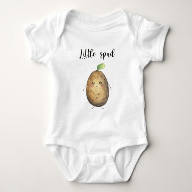 Kleine Spud-Babydusche Baby Strampler (Vorderseite)