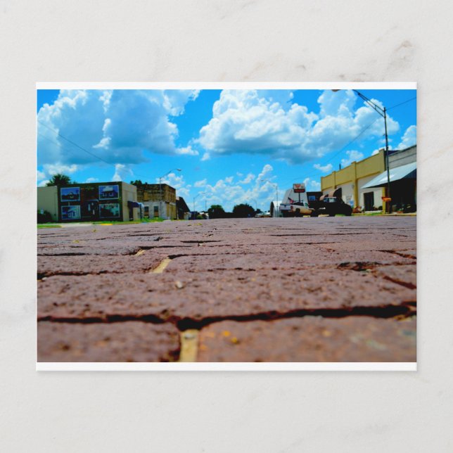 Kleine Stadt Hauptstraße Postkarte (Vorderseite)