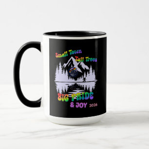 Kleine Stadt, hohe Bäume, großer Stolz & Freude Ka Tasse