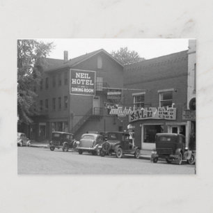 Kleine Stadt Ohio, 1930er Jahre Postkarte