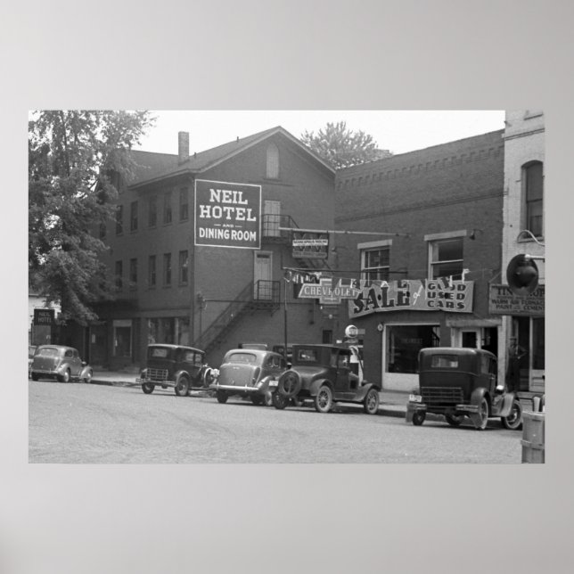 Kleine Stadt Ohio, 30er Poster (Vorne)