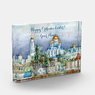 Kleine Stadt Zadonsk Fotoblock