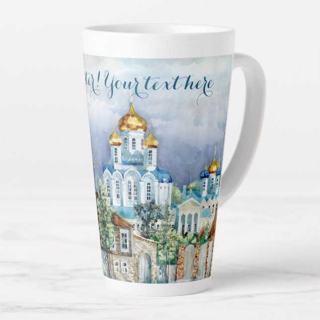 Kleine Stadt Zadonsk Milchtasse (Rechte Ecke)