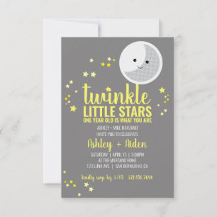 kleine Sterne JUGEND oder MÄDCHENZwillinge 1. GEBU Einladung