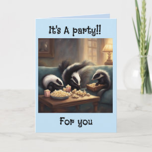 Kleine Stinktiere, es ist eine Party für dich zum Karte