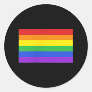 Kleine Stolperflagge Subtile Pride Regenbogen Mona Runder Aufkleber