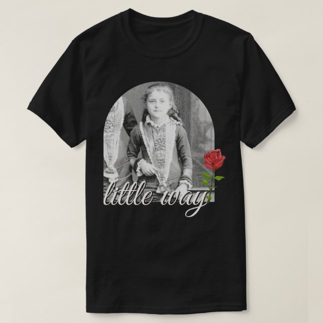 Kleine Straße St. Therese von Lisieu Katholische H T-Shirt (Design vorne)