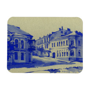 Kleine Straßen in der alten Stadt Magnet