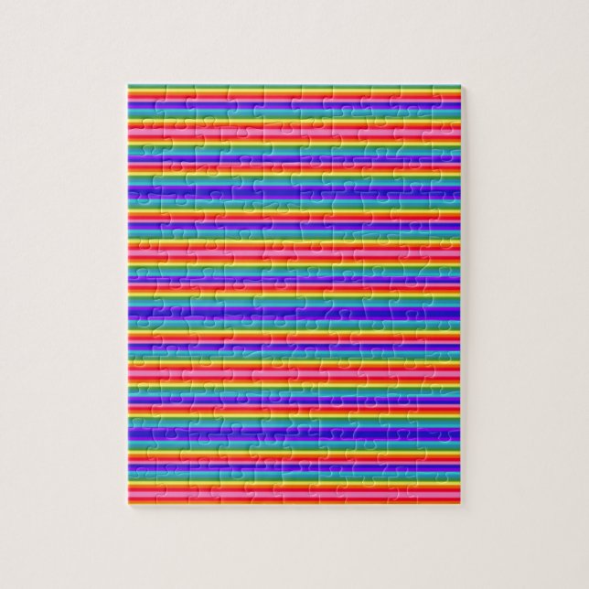 Kleine Streifen mit Regenbogenfarben (Vertikal)