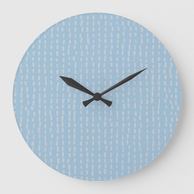 Kleine Strickgrafik Große Wanduhr (Vorderseite)