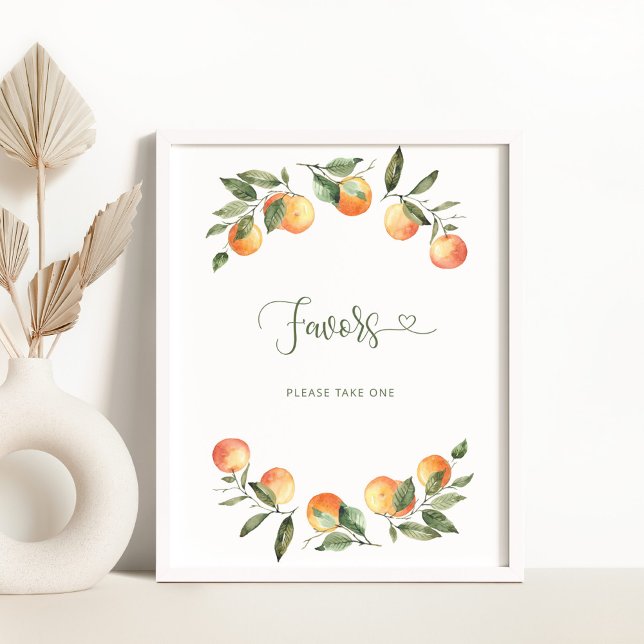 Kleine Süsse Aquarellorangen Favoritenzeichen Poster (Von Creator hochgeladen)