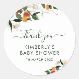 Kleine Süsse Baby Dusche Klassiker Rundaufkleber Runder Aufkleber