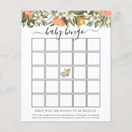 Kleine Süsse Baby Shower Bingo Game Card