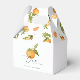 Kleine Süsse Babydusche Orangen Geschenkschachtel