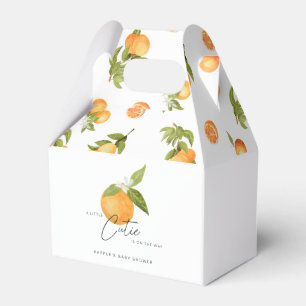 Kleine Süsse Babydusche Orangen Geschenkschachtel