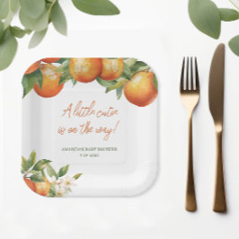 Kleine Süsse Babydusche Pappteller