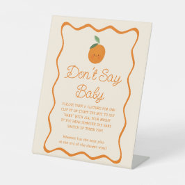Kleine Süsse Babydusche Say Baby Game nicht Sockelschild