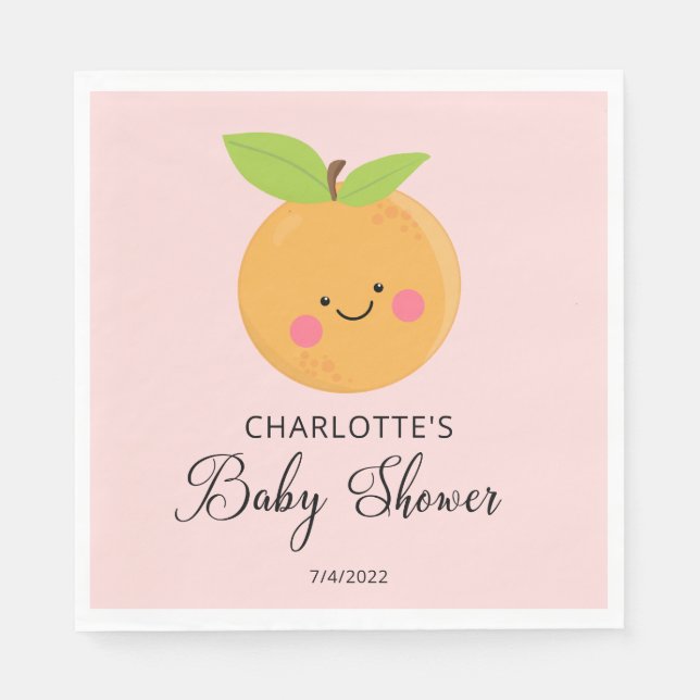 Kleine Süsse Babydusche Serviette (Vorderseite)