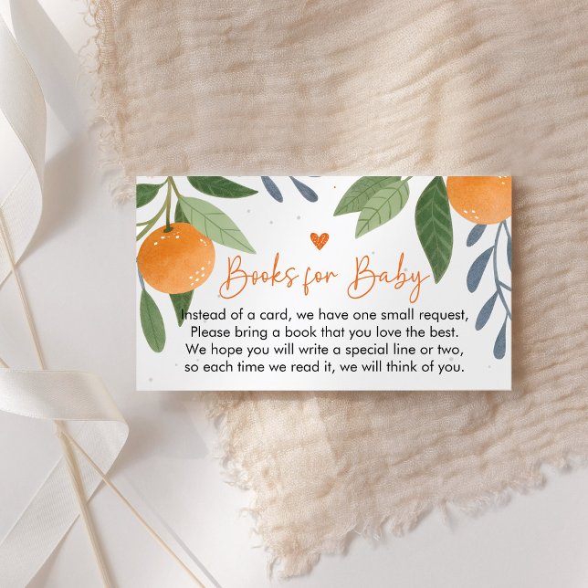 Kleine Süsse Babyduschenbücher für Kinder Begleitkarte (A Little Cutie Books For Baby Cards)