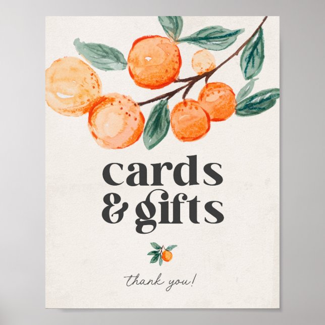 Kleine Süsse Babyduschkarten und Geschenkschild Poster (Vorne)