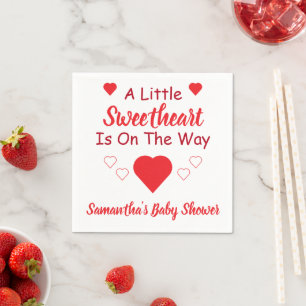 Kleine Süße Babyparty Serviette