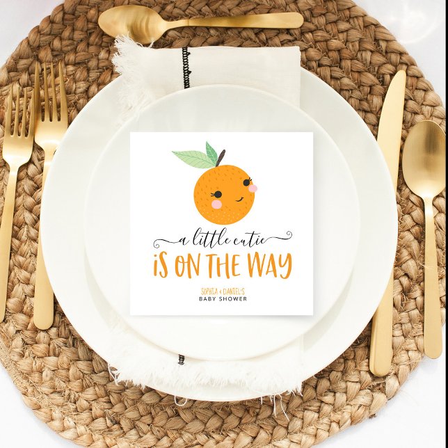 Kleine Süsse Citrus Baby Duschcocktail Napkin Serviette (Von Creator hochgeladen)