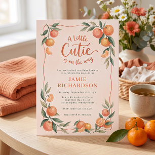 Kleine Süße Citrus-Baby-Party Einladung