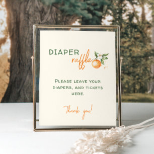 Kleine Süsse Citrus Babydusche Windelwanne Poster