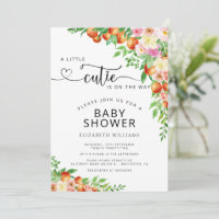 Kleine Süsse Citrus Botanical Orange Babydusche