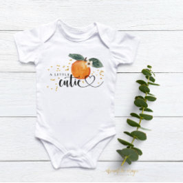 Kleine Süsse Citrus Mandarine Niedlich Fruit Baby Baby Strampler