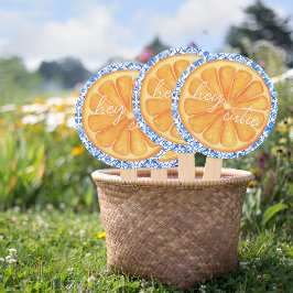 Kleine Süsse Citrus Orange Azulejo Kinderdusche Fächer