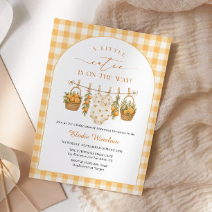 Kleine Süße Citrus Orange Baby Shower Einladung