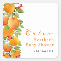 Kleine Süsse Citrus Orange Clementine Babydusche