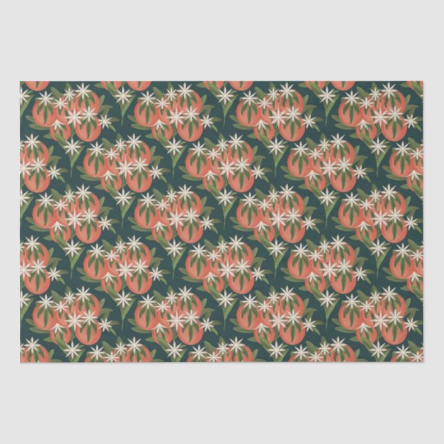 Kleine Süsse Clementine Green Seidenpapier (Vorderseite)