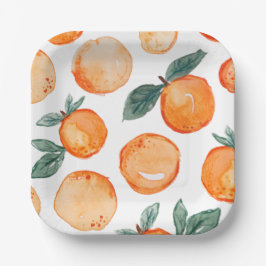 Kleine Süsse Clementine Party Paper Teller