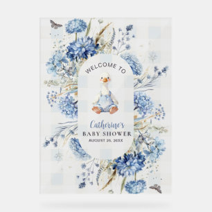 Kleine Süße Gans Baby Shower Willkommen Acrylschild