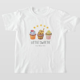 Kleine süße, helle Farben Wasserfarben Cupcakes T-Shirt