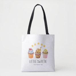 Kleine süße, helle Farben Wasserfarben Cupcakes Tasche